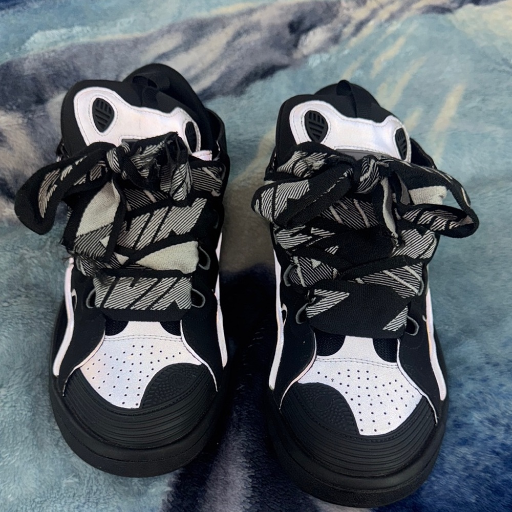 Lanvin Black and White Men's Sneakers